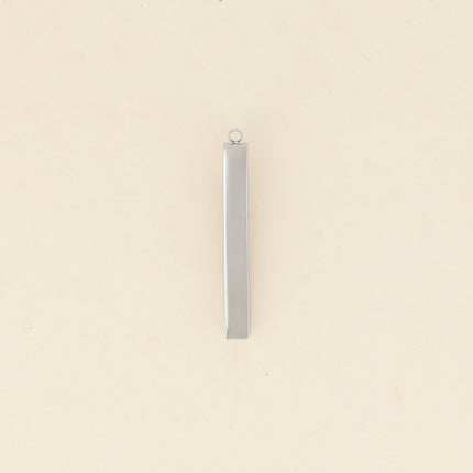 Pendentifs forme pavé droit à graver 5 x 5 x 43 mm