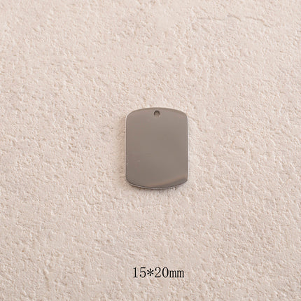 Pendentifs rectangulaires à graver 15 x 20 mm