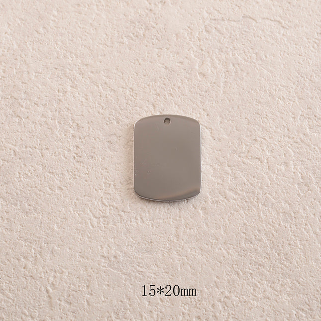 Pendentifs rectangulaires à graver 15 x 20 mm