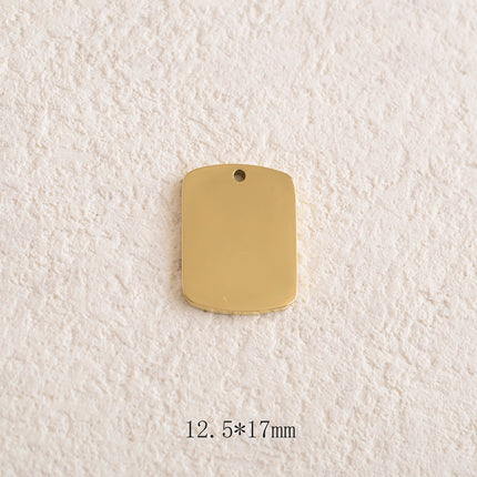 Pendentifs rectangulaires à graver 13 x 17 mm