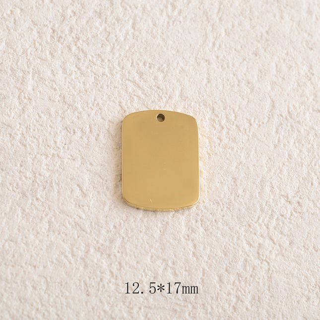 Pendentifs rectangulaires à graver 13 x 17 mm