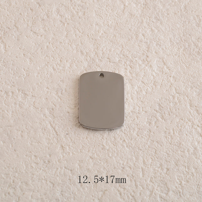 Pendentifs rectangulaires à graver 13 x 17 mm