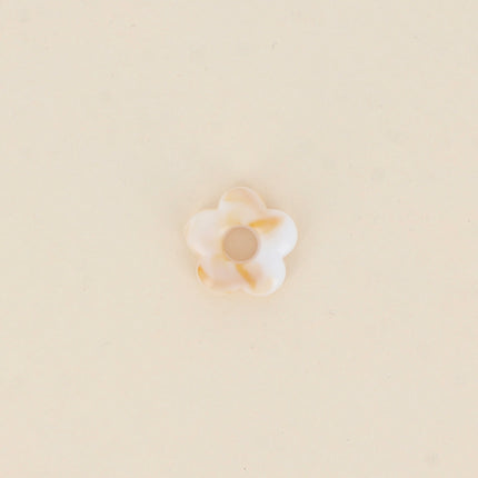 Perle de fleur en résine 15,5mm, 10 pièces