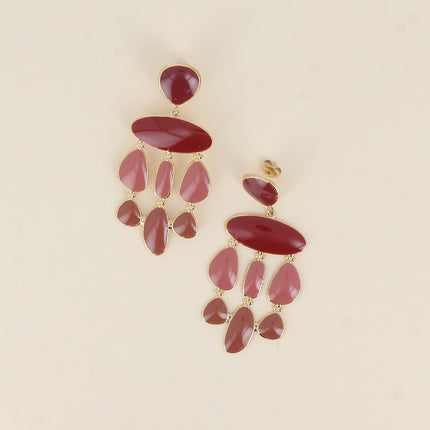 Elyra dangling earrings - enamel pieces