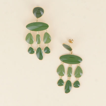 Elyra dangling earrings - enamel pieces