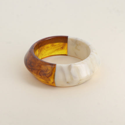 Isoryane Cuff - two-tone resin