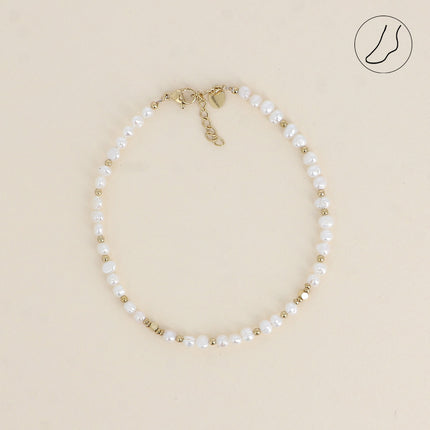 Bracelet de cheville Odysée - perles d'eau douce