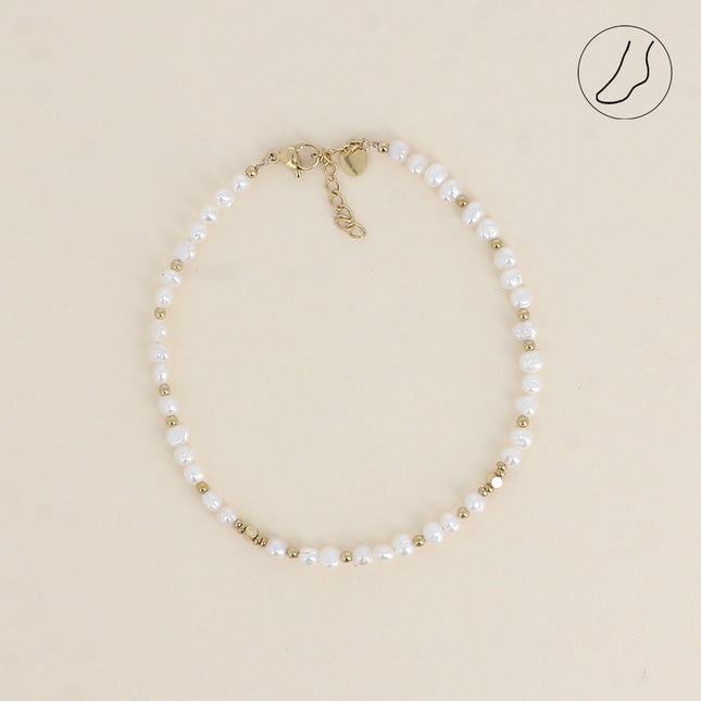 Bracelet de cheville Odysée - perles d'eau douce