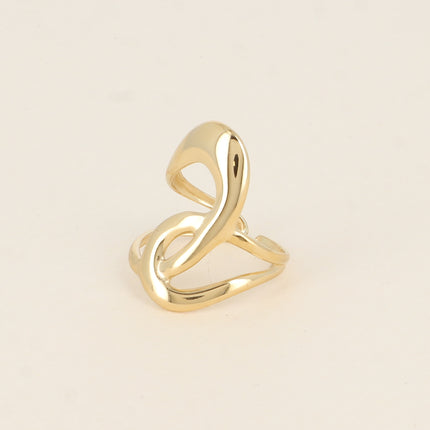 Ring - intertwined openwork shapes