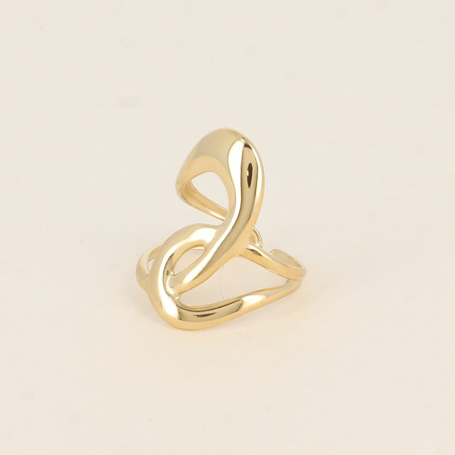Ring - intertwined openwork shapes