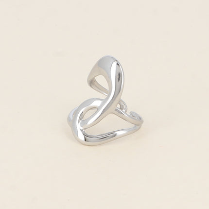 Ring - intertwined openwork shapes