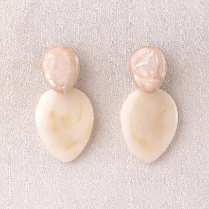 Orphea Dangle Earrings - 2 resin pieces