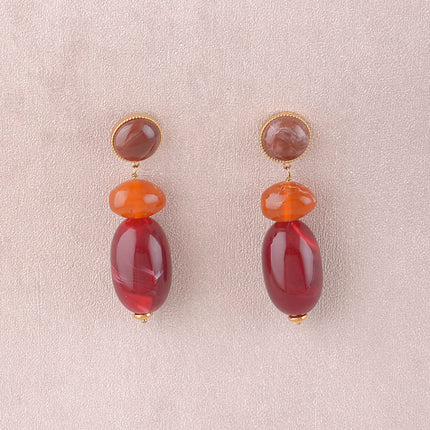 Boucles pendantes - 3 pièces en résine