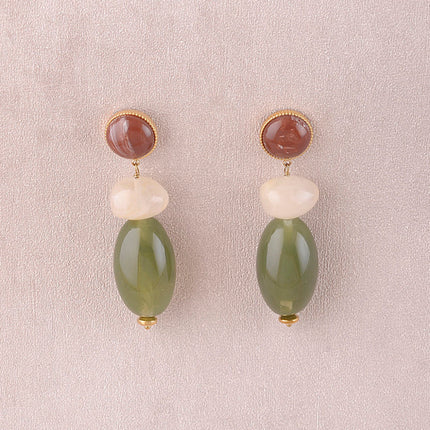 Boucles pendantes - 3 pièces en résine