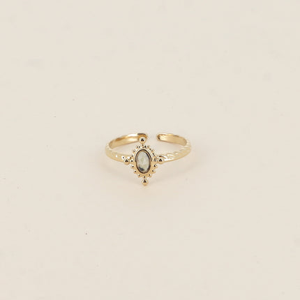 Bague Karima - pierre naturelle ovale