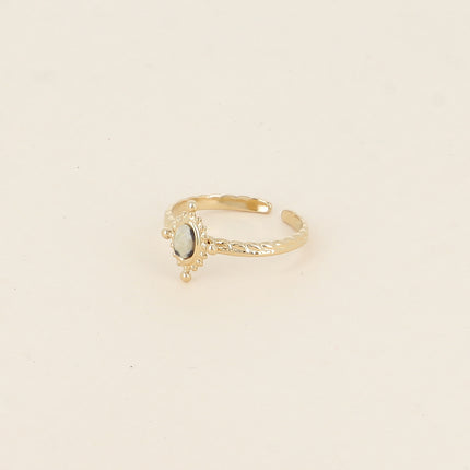 Bague Karima - pierre naturelle ovale