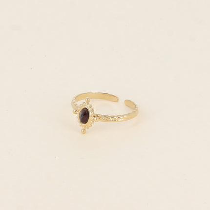 Bague Karima - pierre naturelle ovale