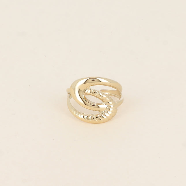 Ring - intertwined shapes