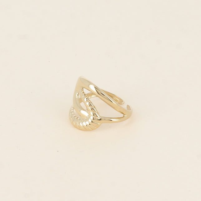 Ring - intertwined shapes