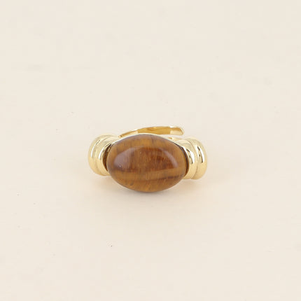 Bague Claryssia - pierre naturelle ovale