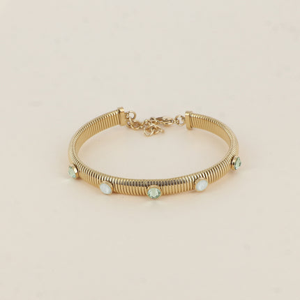 Jonc strié Eden - cristaux Swarovski® PP20