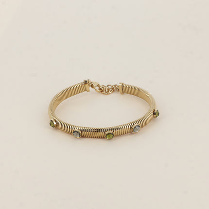Jonc strié Eden - cristaux Swarovski® PP20