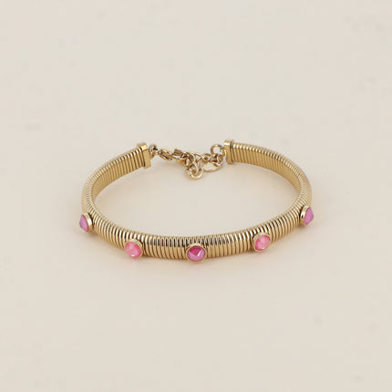Jonc strié Eden - cristaux Swarovski® PP20