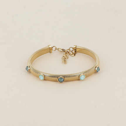 Jonc strié Eden - cristaux Swarovski® PP20