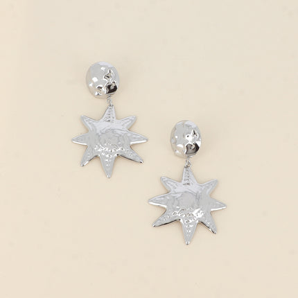 Boucles pendantes Astravel - pastille ronde et étoile