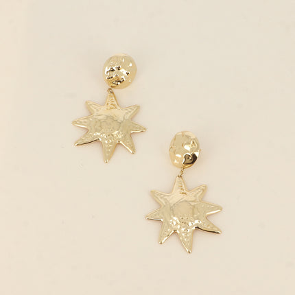 Boucles pendantes Astravel - pastille ronde et étoile