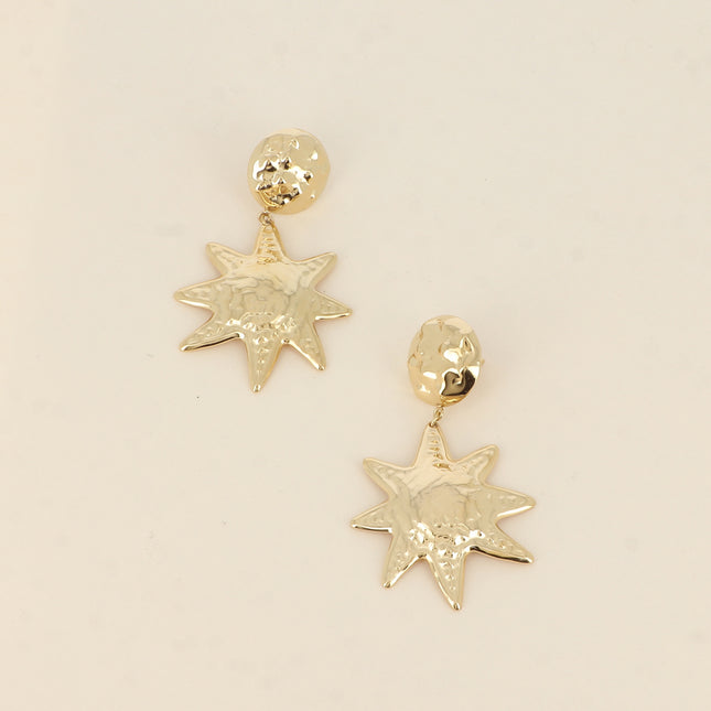Boucles pendantes Astravel - pastille ronde et étoile