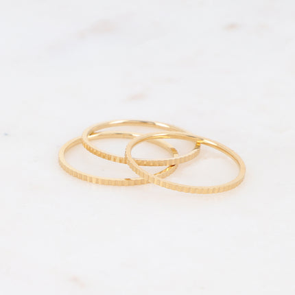 Bagues Ringues martelées