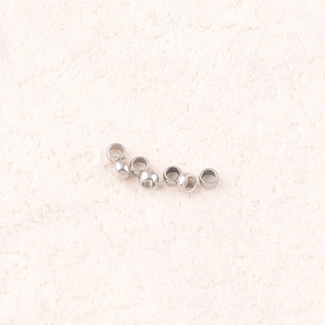 Lot de 100 perles à écraser ⌀ 2 mm