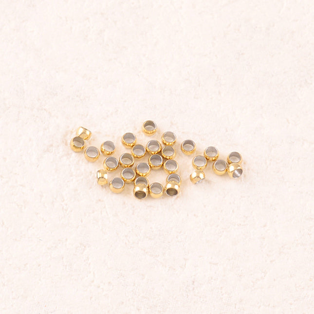 Lot de 100 perles à écraser ⌀ 2 mm