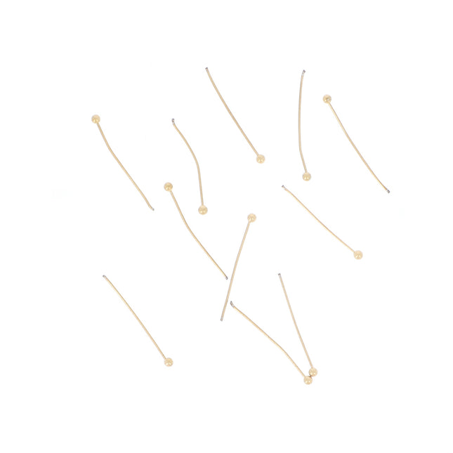 Lot de 20 tiges 14 mm avec tête boule 2 mm