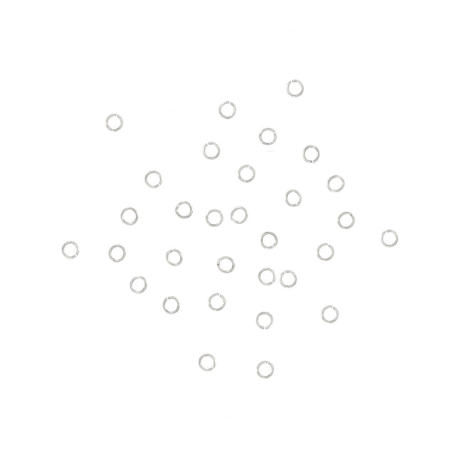 Lot de 50 anneaux ouverts 0,3 x 3 mm