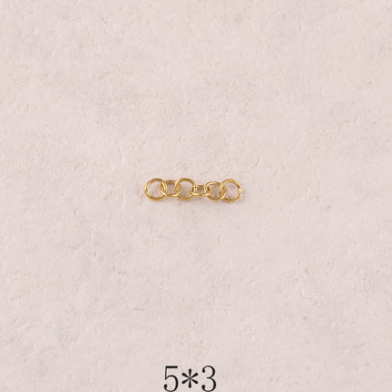 Lot de 50 anneaux ouverts 0,5 x 3 mm