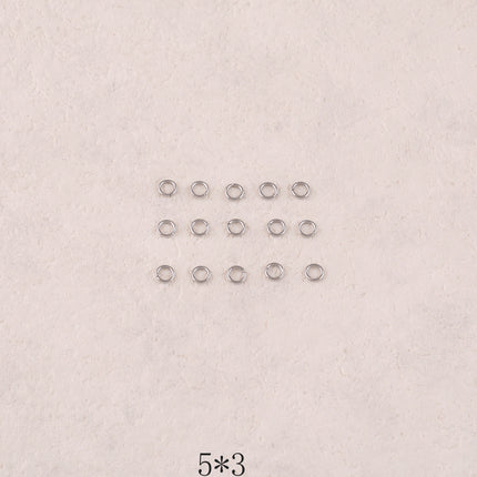 Lot de 50 anneaux ouverts 0,5 x 3 mm