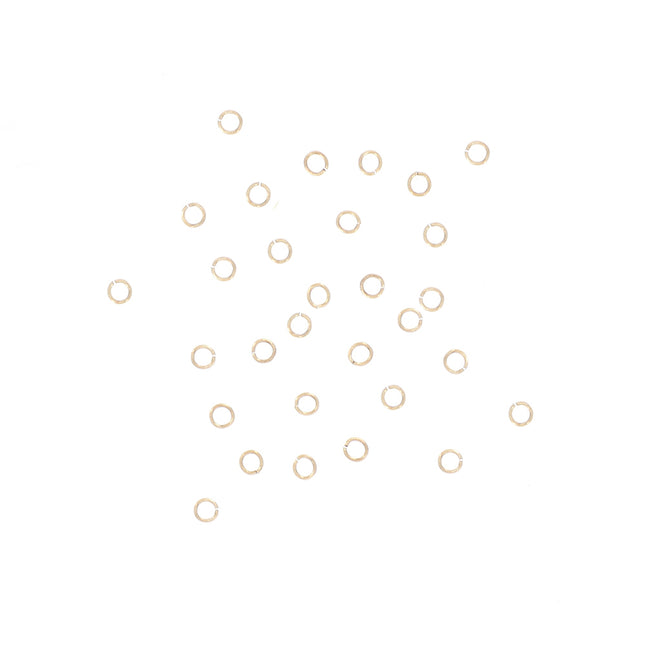 Lot de 50 anneaux ouverts 0,7 x 4 mm