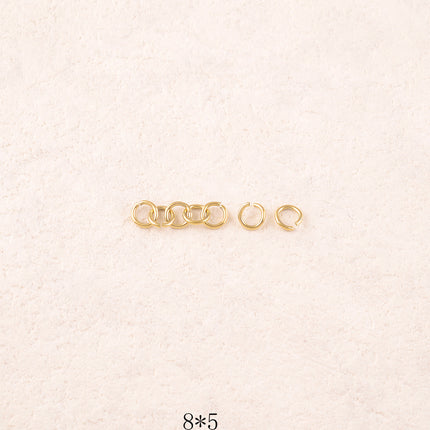 Lot de 50 anneaux ouverts 0,8 x 5 mm