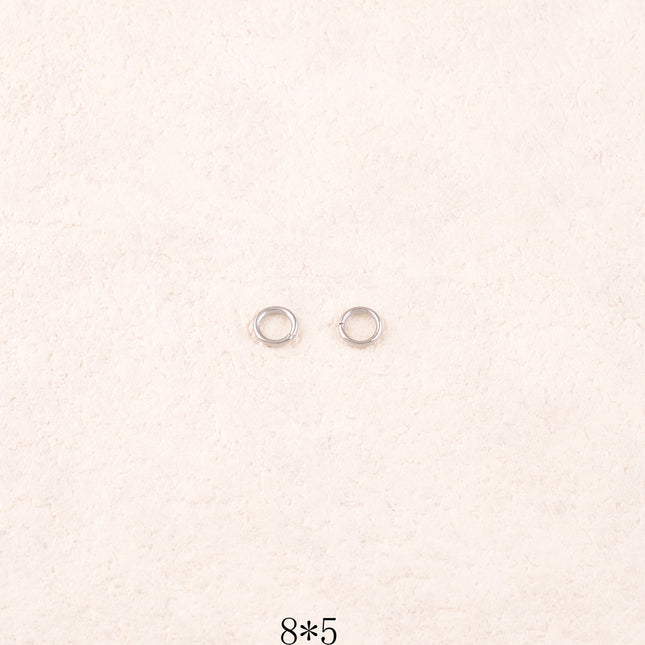 Lot de 50 anneaux ouverts 0,8 x 5 mm