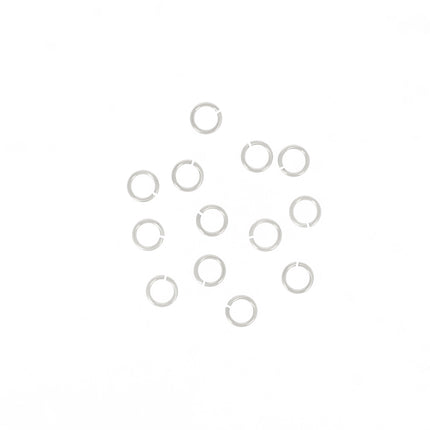 Lot de 50 anneaux ouverts 1 x 6 mm