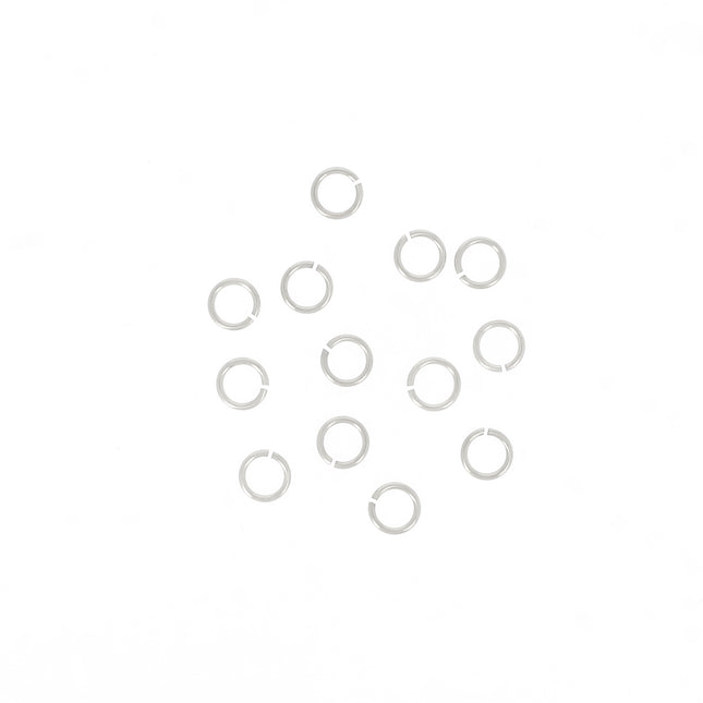 Lot de 50 anneaux ouverts 1 x 6 mm