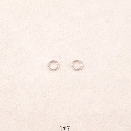Lot de 50 anneaux ouverts 1 x 7 mm