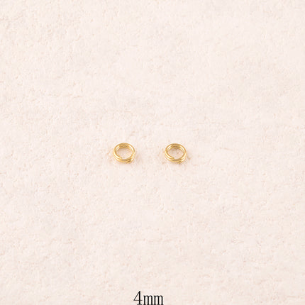 Lot de 20 anneaux doubles ouverts 1,5 x 4,5 mm