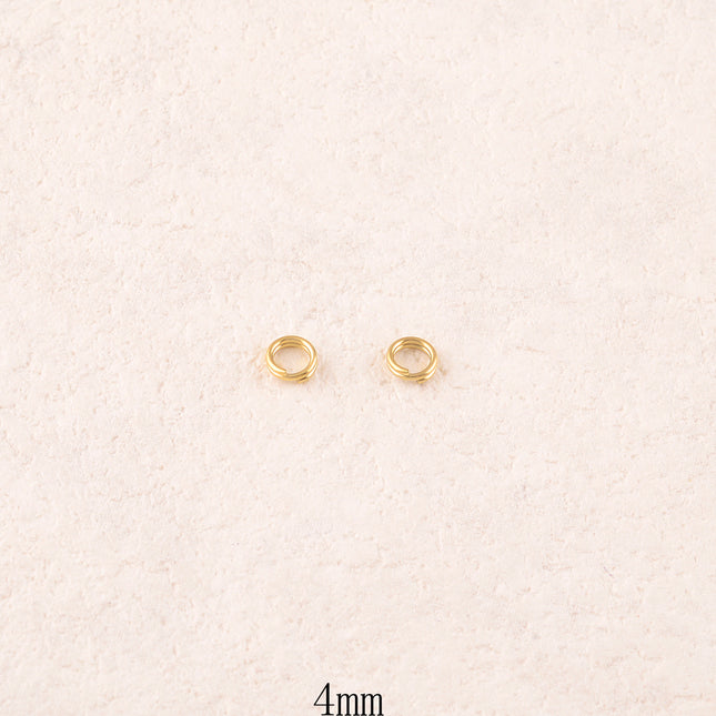 Lot de 20 anneaux doubles ouverts 1,5 x 4,5 mm