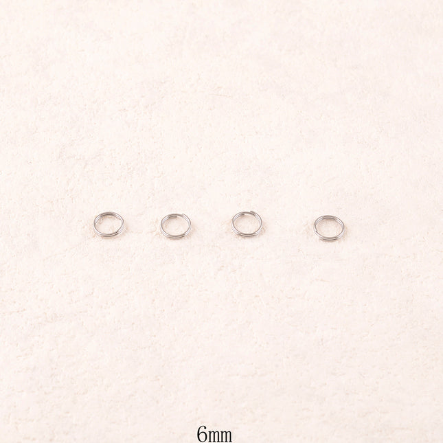 Lot de 20 anneaux en spirale (2 tours) 1,5 x 6 mm