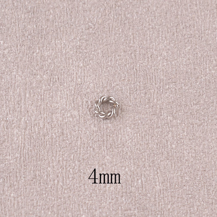 Lot de 20 anneaux torsadés ouverts 1 x 4 mm