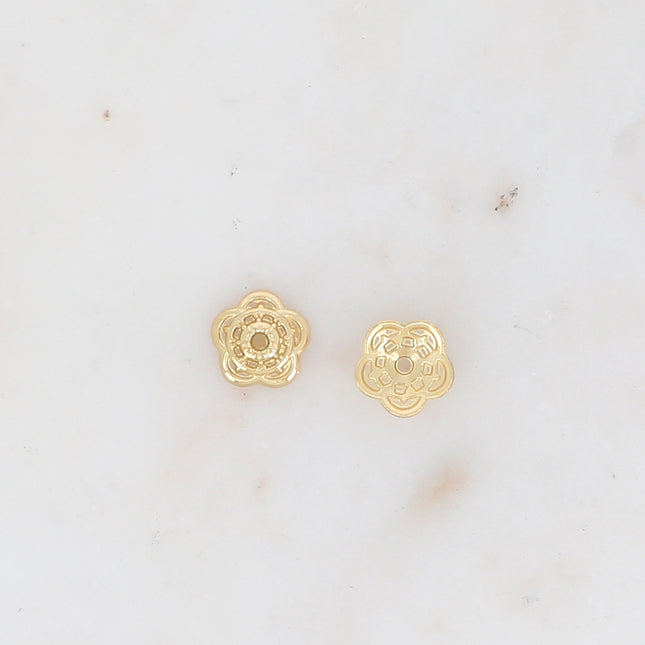 Lot de 3 Coupelles fleurs ajourées 10,5 mm