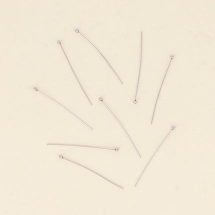 Lot de 100 tiges 40 mm avec tête boule 2 mm